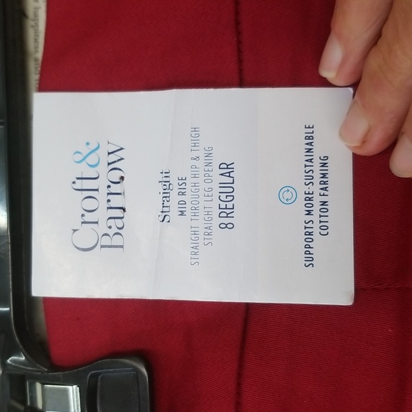 Croft & Barrow Red Women's Pants - Picture 6 of 12